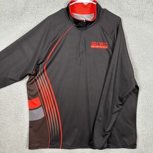 Rudis Shirt Wrestling Men 2XL Black Pullover Quarter Zip Lightweight Performance